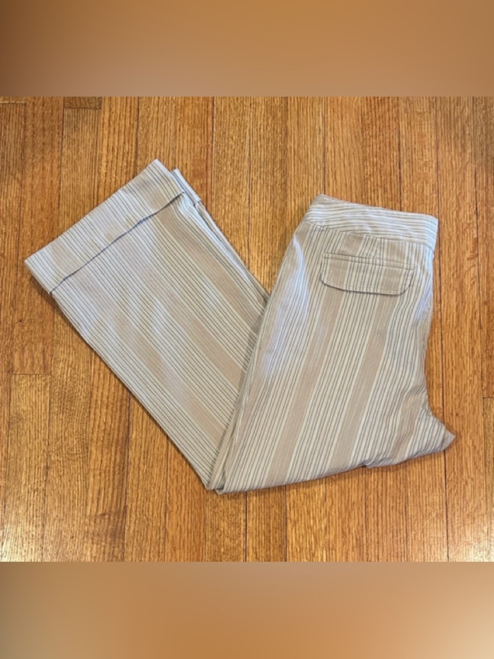 Pinstripe Crop Pants